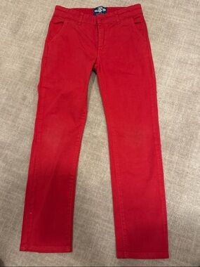 Trotters Kids Jacob Casual Pants - Red
